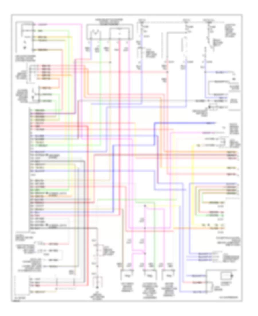 Automatic A C Wiring Diagram with Rear A C 1 of 2 for Mitsubishi Montero XLS 2002