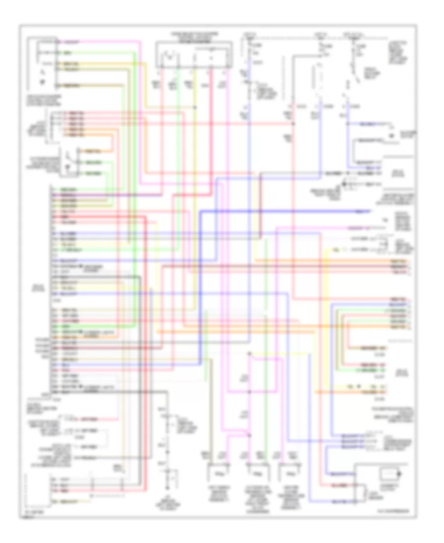 Automatic AC Wiring Diagram, with Rear Cooler (1 of 2) for Mitsubishi Montero XLS 2002