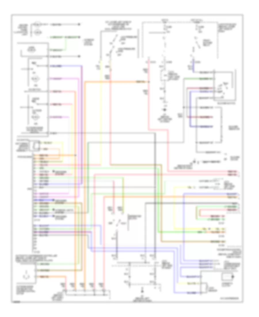 Manual AC Wiring Diagram, with Rear Heater (1 of 2) for Mitsubishi Montero XLS 2002