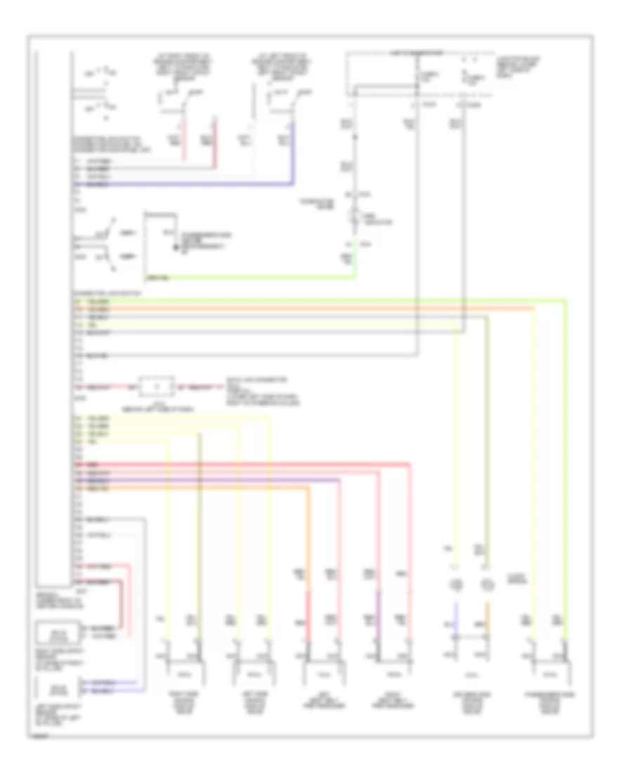 Supplemental Restraint Wiring Diagram for Mitsubishi Montero XLS 2002