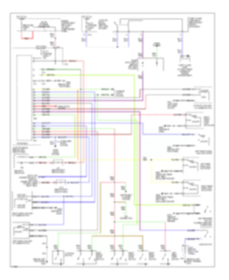 Forced Entry Wiring Diagram for Mitsubishi Montero Sport Limited 2001