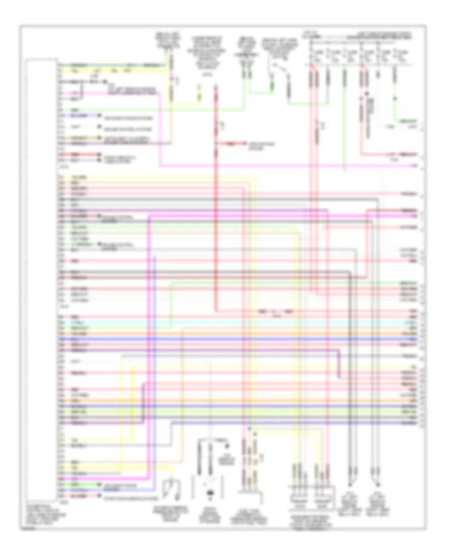 3.8L, Engine Performance Wiring Diagram, AT (1 of 5) for Mitsubishi Eclipse GS 2011