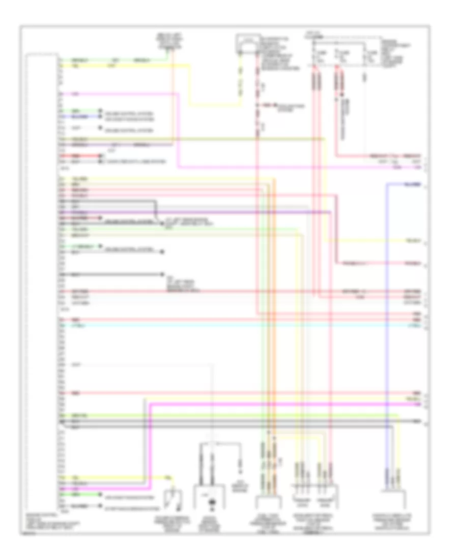 3.8L, Engine Performance Wiring Diagram, MT (1 of 4) for Mitsubishi Eclipse GS 2011
