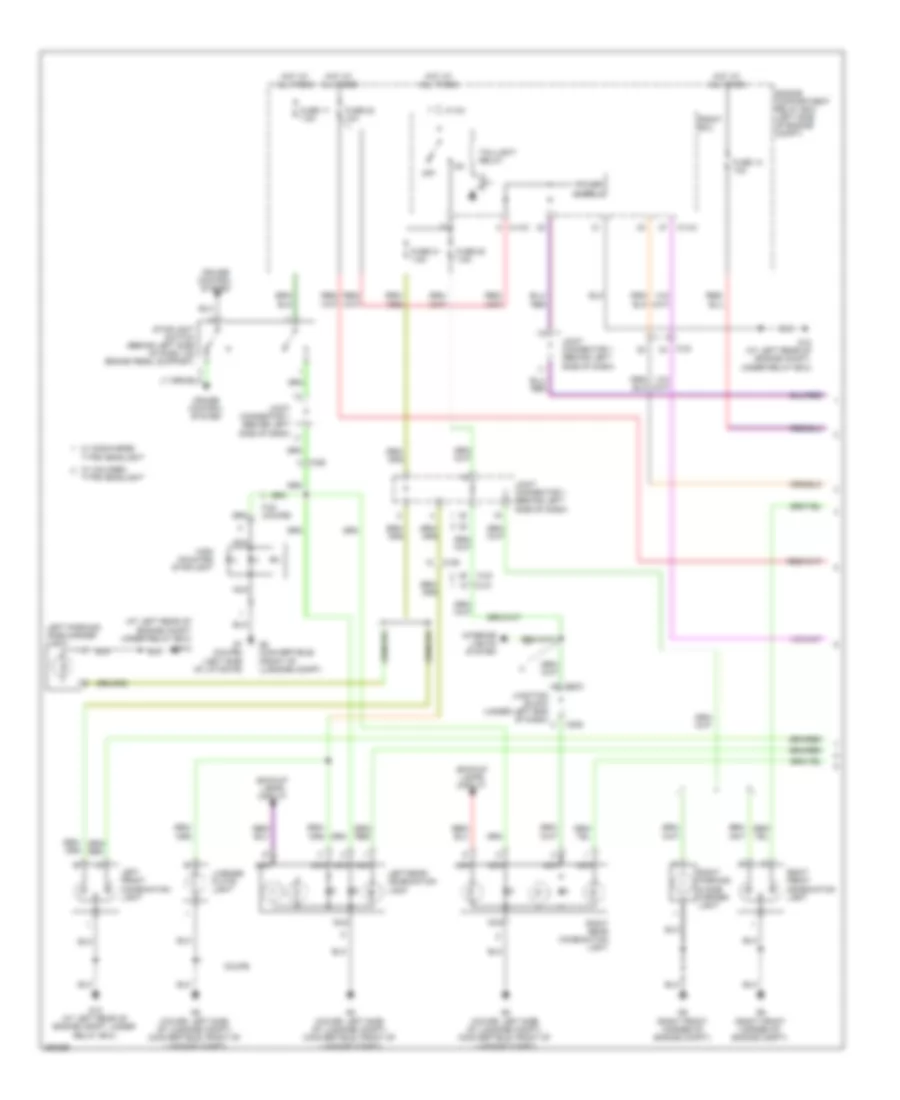 Exterior Lamps Wiring Diagram (1 of 2) for Mitsubishi Eclipse GS 2011