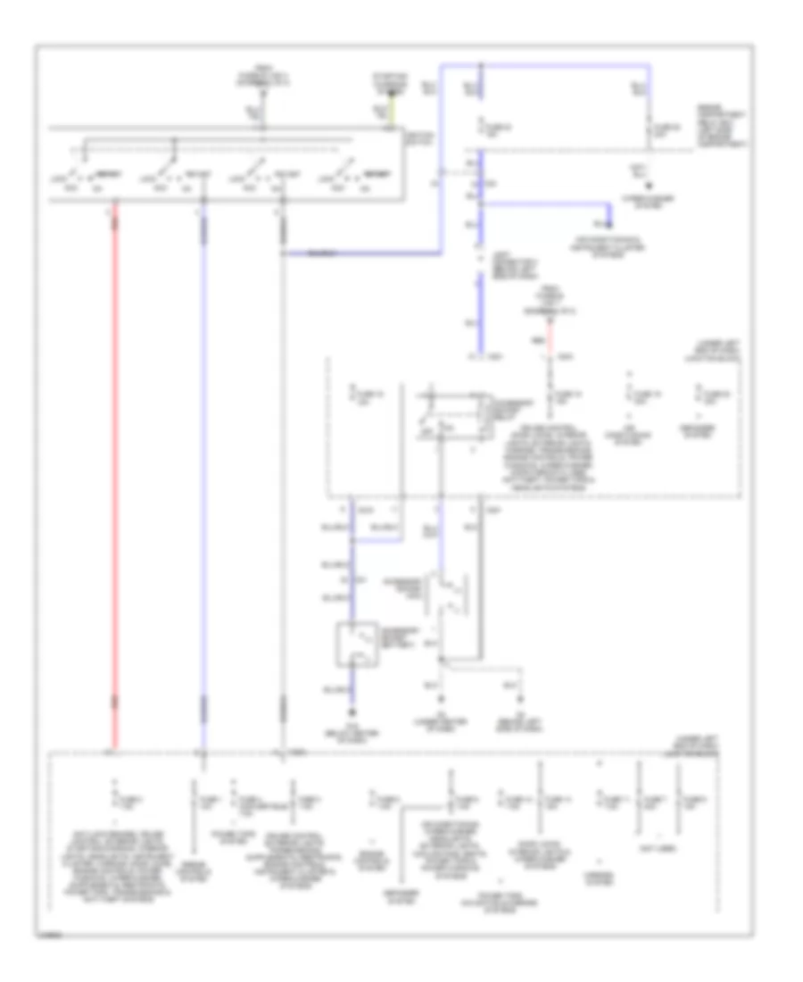 Power Distribution Wiring Diagram (2 of 2) for Mitsubishi Eclipse GS 2011