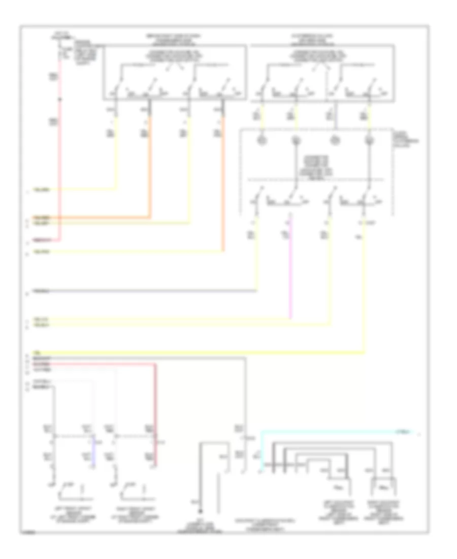 Supplemental Restraints Wiring Diagram (2 of 3) for Mitsubishi Eclipse GS 2011