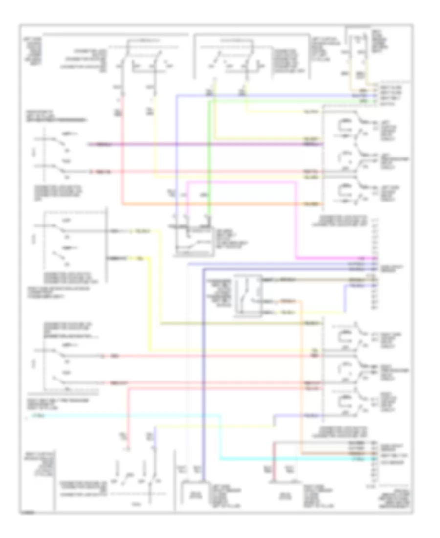 Supplemental Restraints Wiring Diagram 3 of 3 for Mitsubishi Eclipse GS 2011