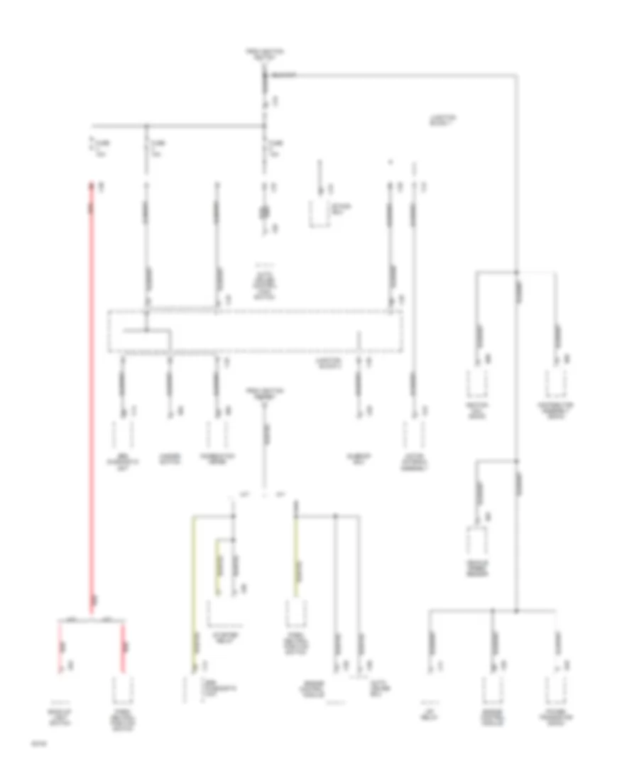 Power Distribution Wiring Diagram (6 of 6) for Mitsubishi Galant ES 1994