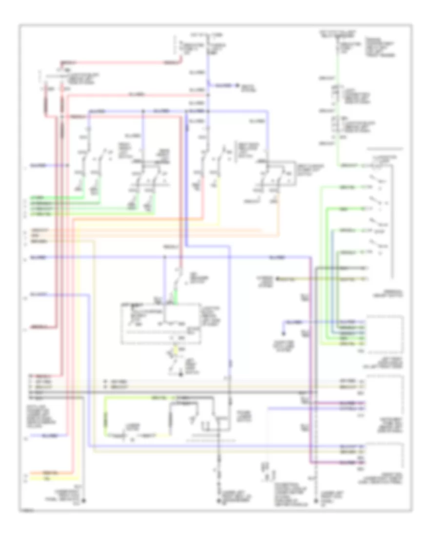 Memory Systems Wiring Diagram 2 of 2 for Mitsubishi Diamante ES 2003