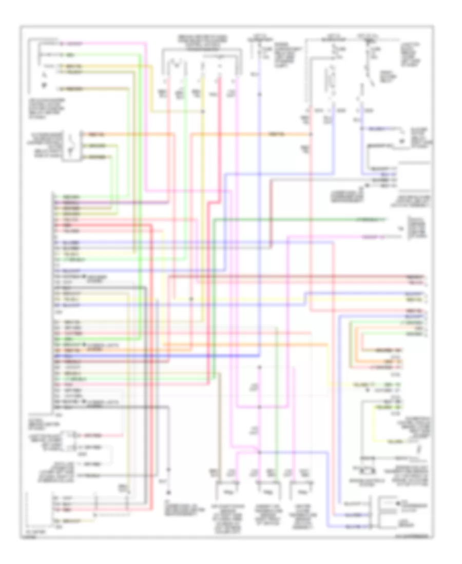 Automatic AC Wiring Diagram, with Rear Cooler (1 of 2) for Mitsubishi Montero Limited 2006
