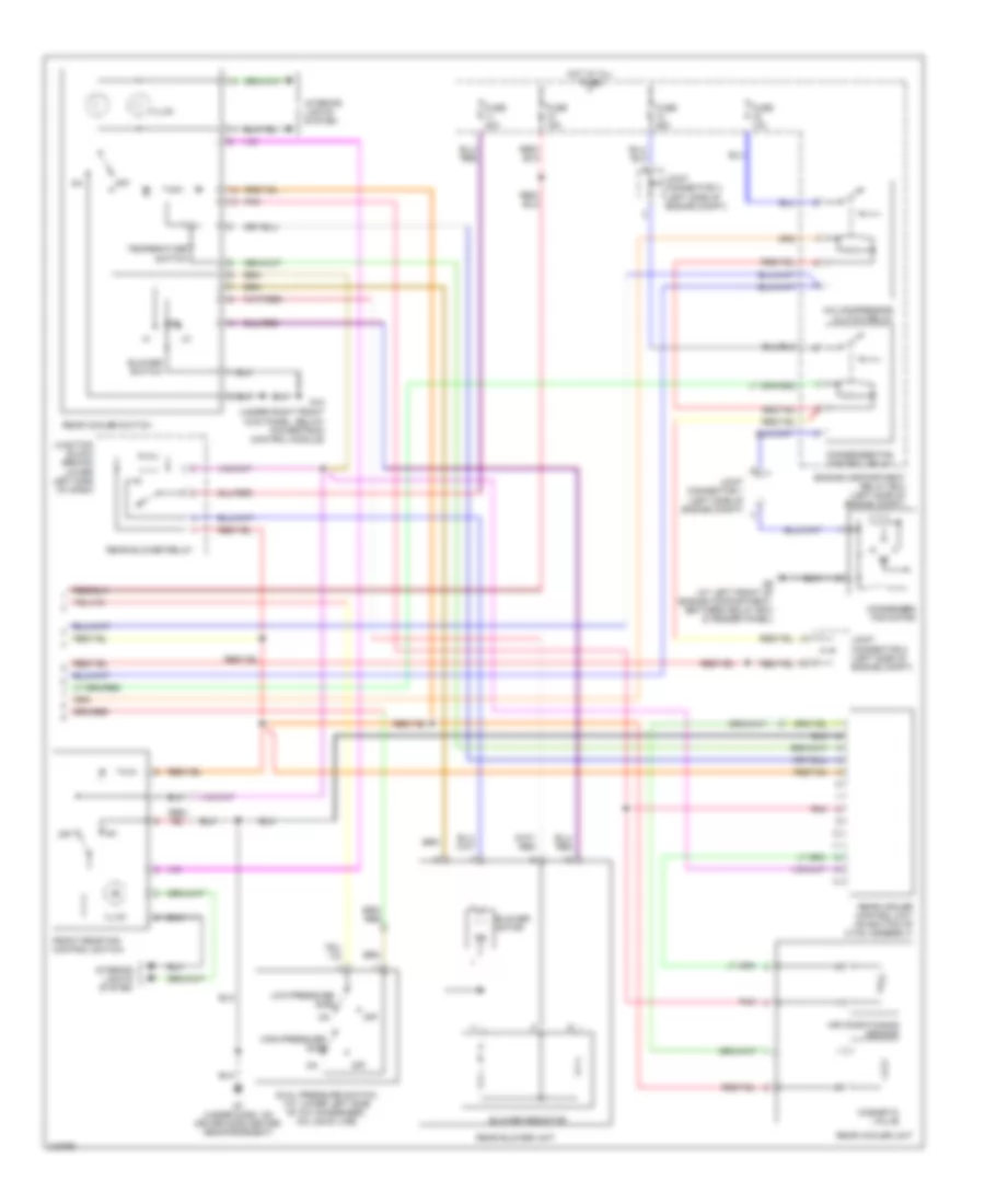Automatic AC Wiring Diagram, with Rear Cooler (2 of 2) for Mitsubishi Montero Limited 2006