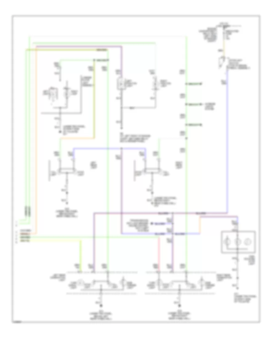 Exterior Lamps Wiring Diagram 2 of 2 for Mitsubishi Montero Limited 2006