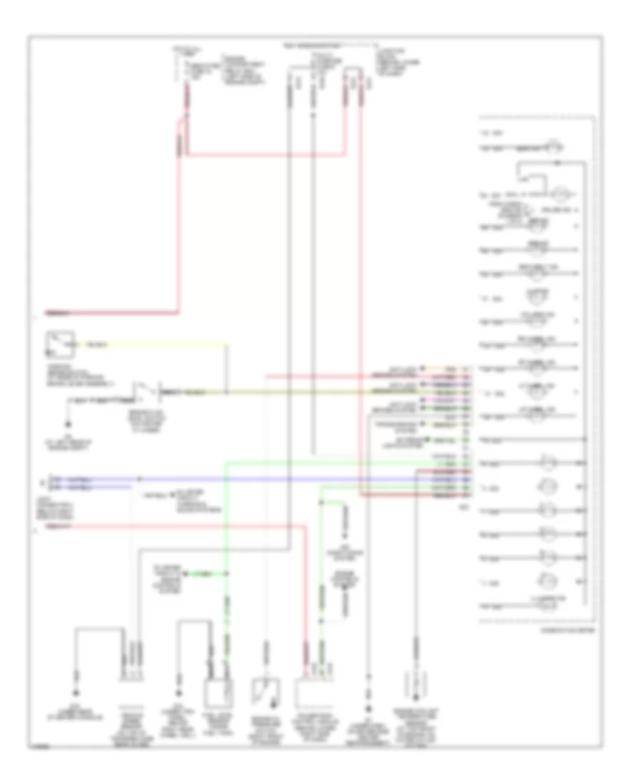 Instrument Cluster Wiring Diagram 2 of 2 for Mitsubishi Montero Limited 2006