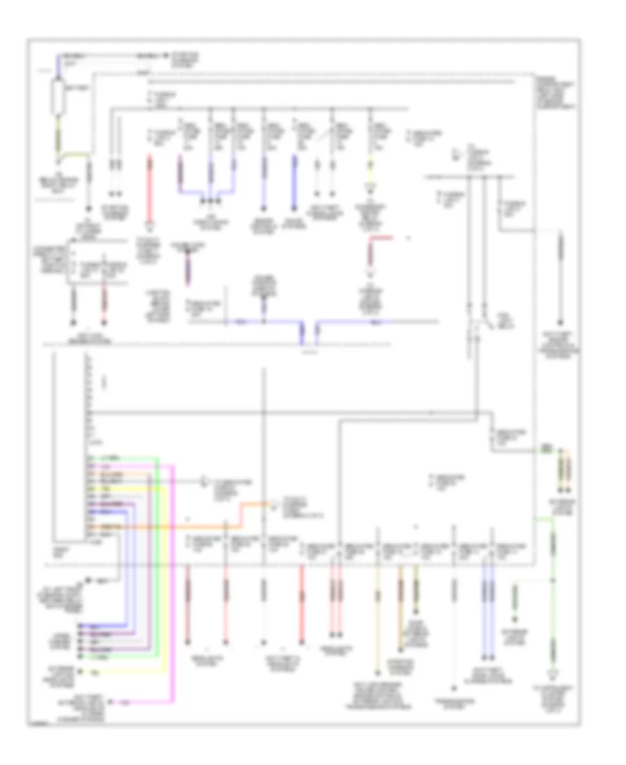 Power Distribution Wiring Diagram 1 of 3 for Mitsubishi Montero Limited 2006