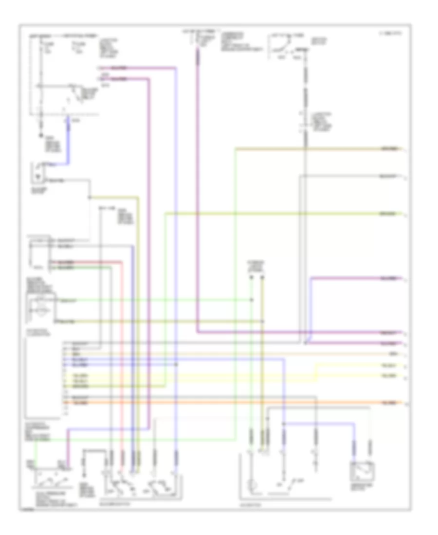 2.0L, AC Wiring Diagram, MT (1 of 2) for Mitsubishi Eclipse Spyder GS-T 1998