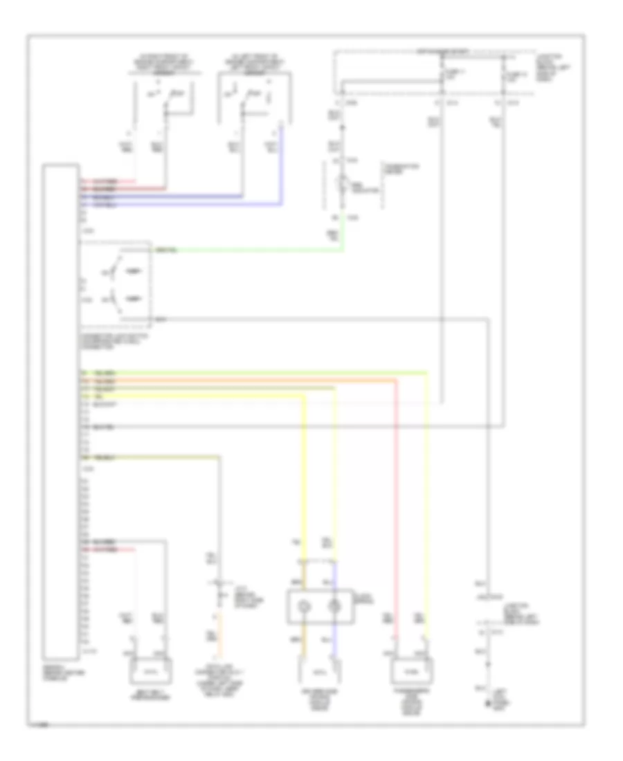 Supplemental Restraint Wiring Diagram for Mitsubishi Montero Sport LS 2001