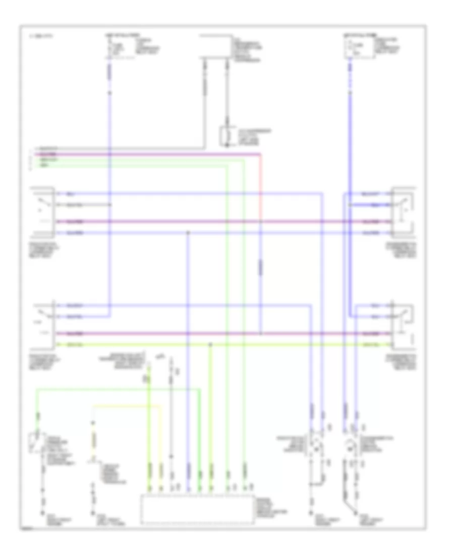 A C Wiring Diagram 2 of 2 for Mitsubishi Galant GS 1994