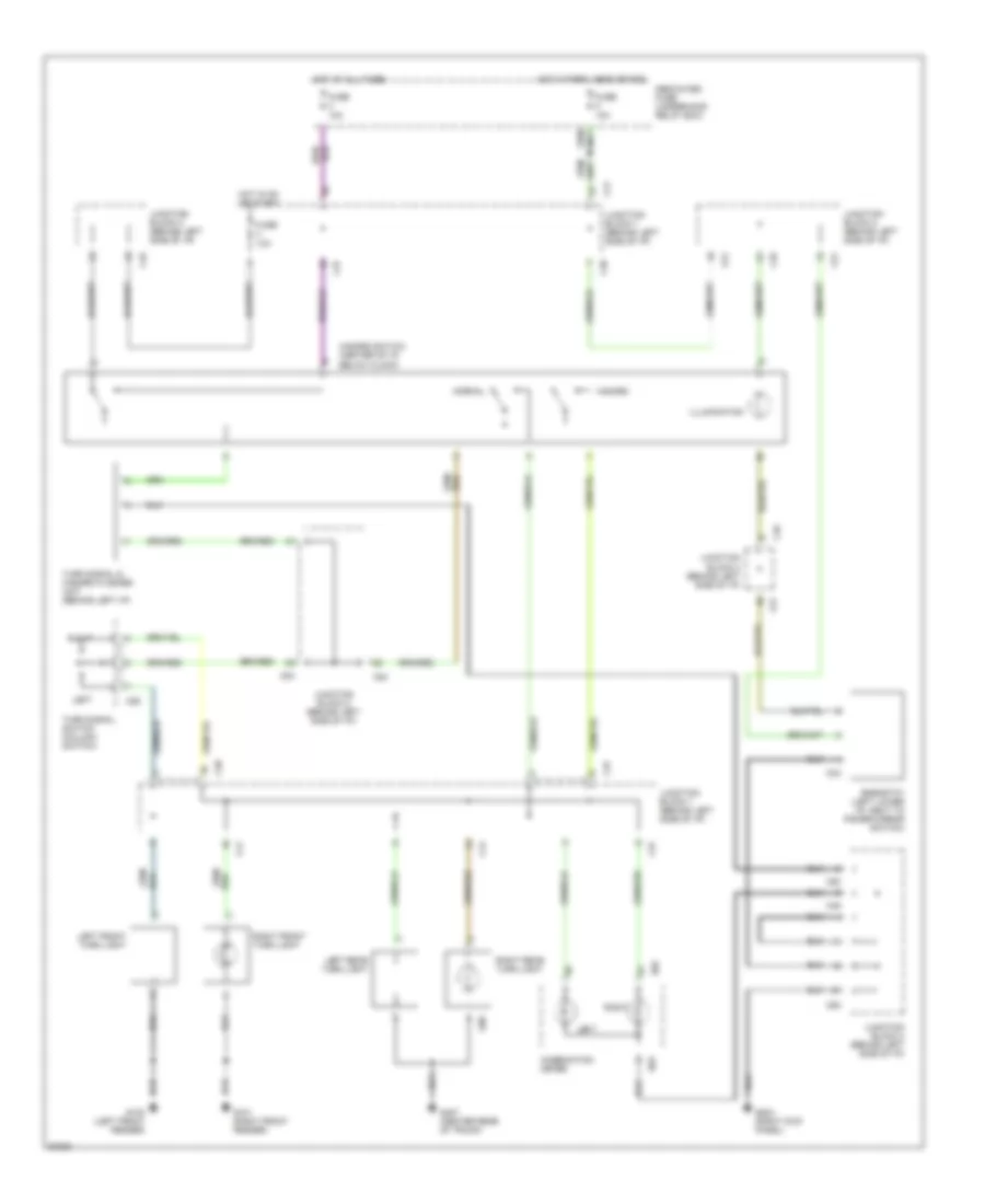 Exterior Light Wiring Diagram 2 of 2 for Mitsubishi Galant GS 1994
