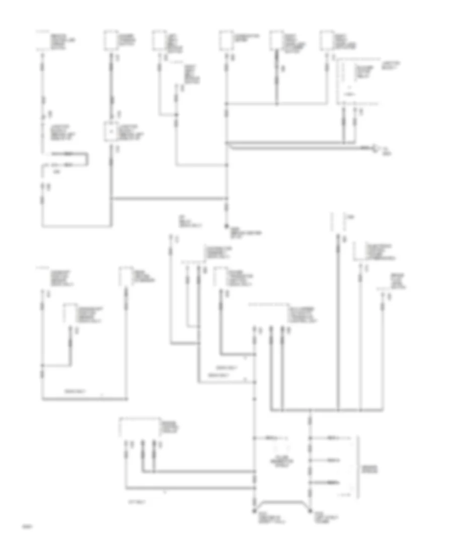 Ground Distribution Wiring Diagram 1 of 4 for Mitsubishi Galant GS 1994