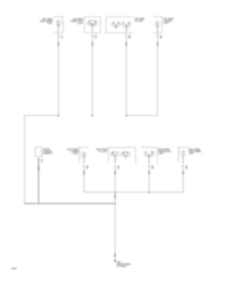 Ground Distribution Wiring Diagram (4 of 4) for Mitsubishi Galant GS 1994