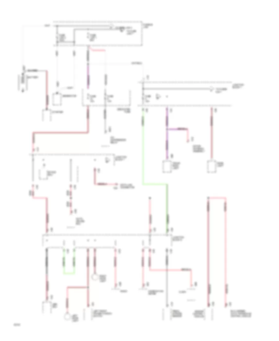 Power Distribution Wiring Diagram 1 of 6 for Mitsubishi Galant GS 1994