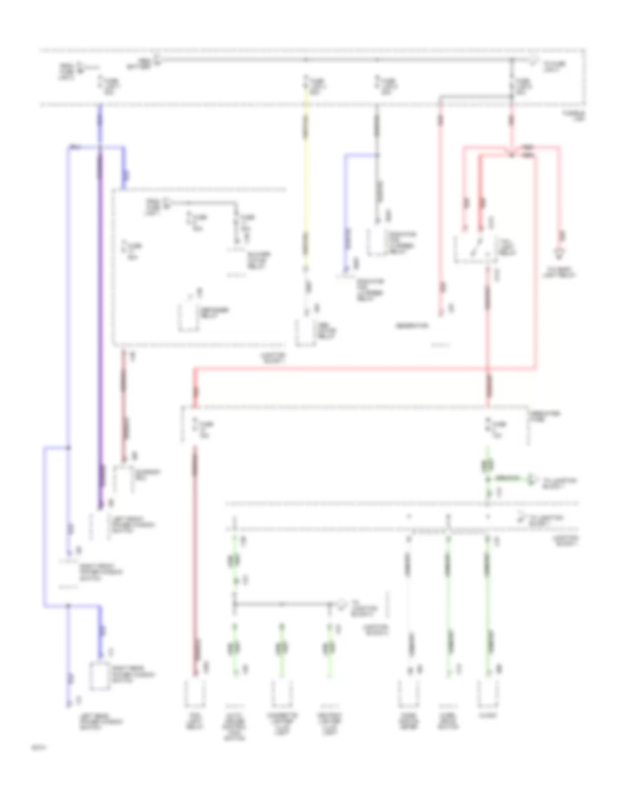 Power Distribution Wiring Diagram 2 of 6 for Mitsubishi Galant GS 1994