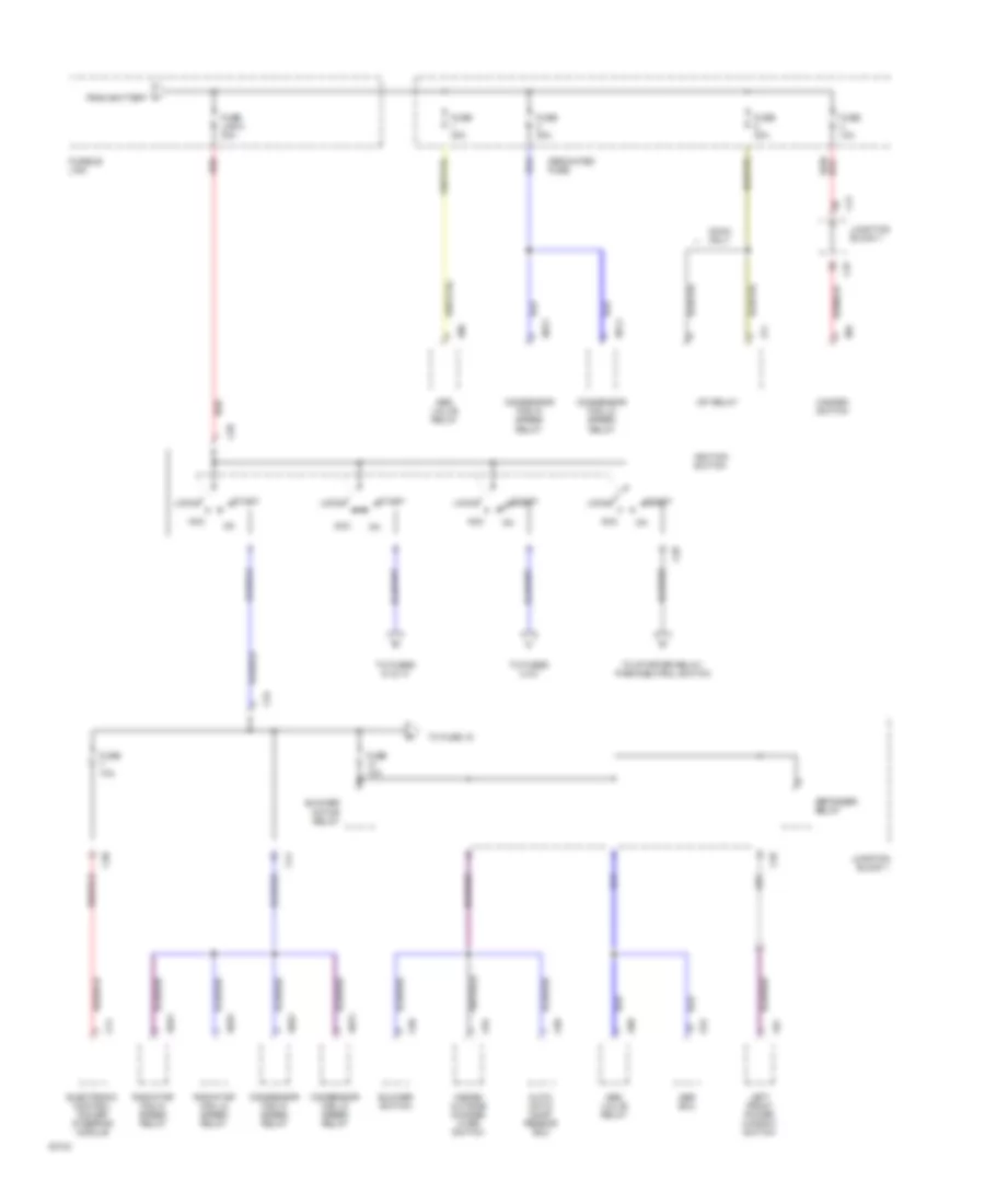 Power Distribution Wiring Diagram 4 of 6 for Mitsubishi Galant GS 1994