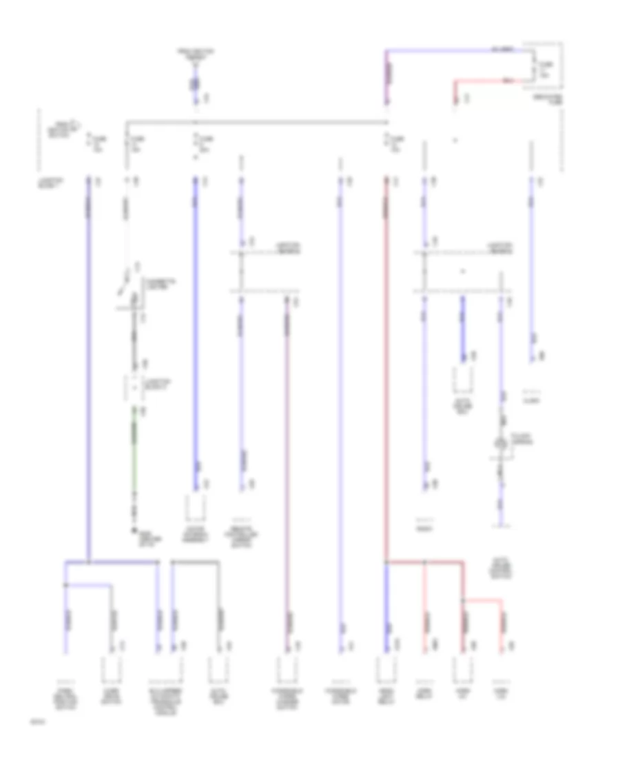 Power Distribution Wiring Diagram 5 of 6 for Mitsubishi Galant GS 1994