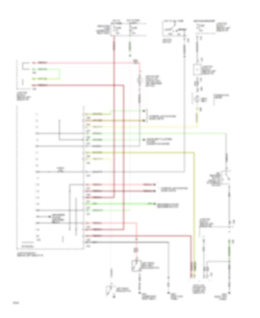 Warning System Wiring Diagrams with ETACS ECU for Mitsubishi Galant GS 1994