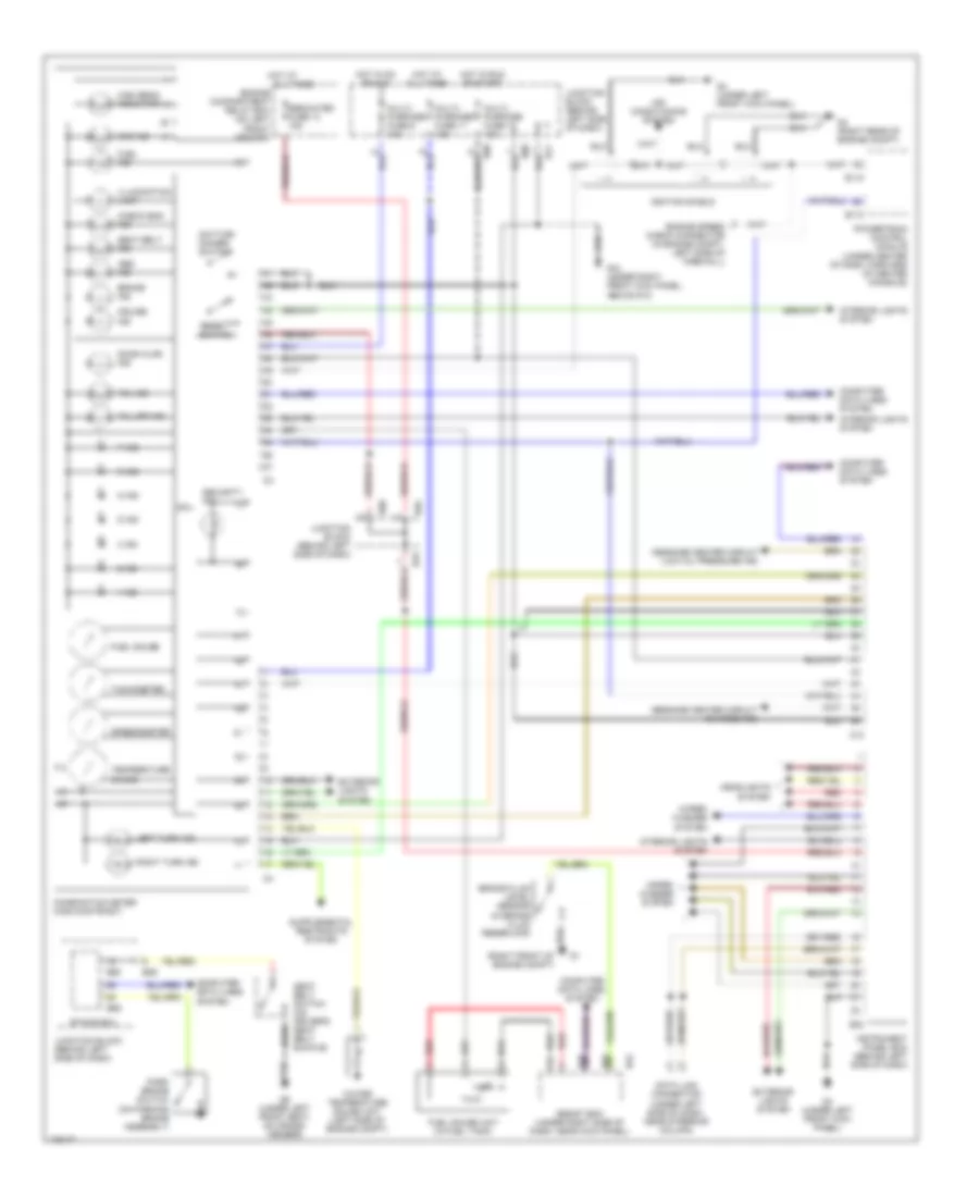 Instrument Cluster Wiring Diagram Up Level for Mitsubishi Diamante LS 2003