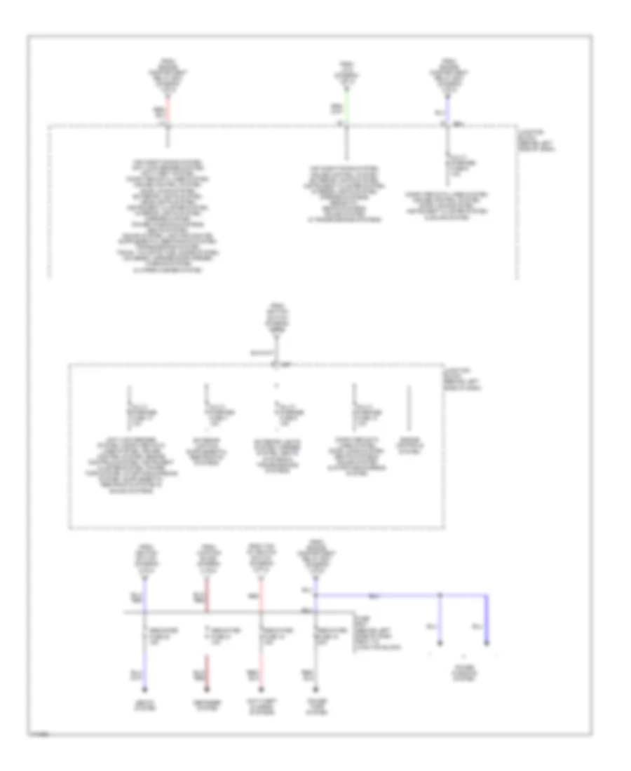 Power Distribution Wiring Diagram 3 of 3 for Mitsubishi Diamante LS 2003