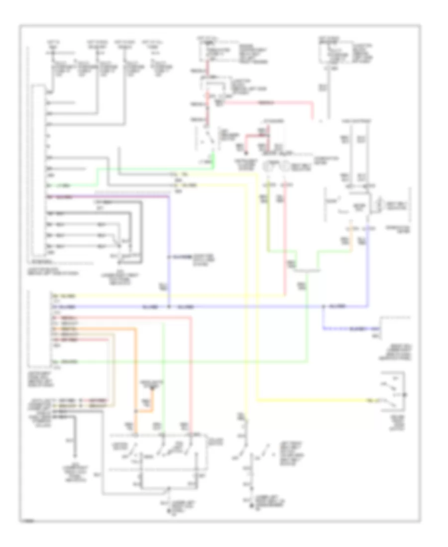 Warning Systems Wiring Diagram for Mitsubishi Diamante LS 2003