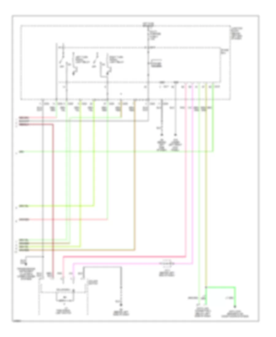 Turn  Hazard Lamps Wiring Diagram 2 of 2 for Mitsubishi Outlander Limited 2006