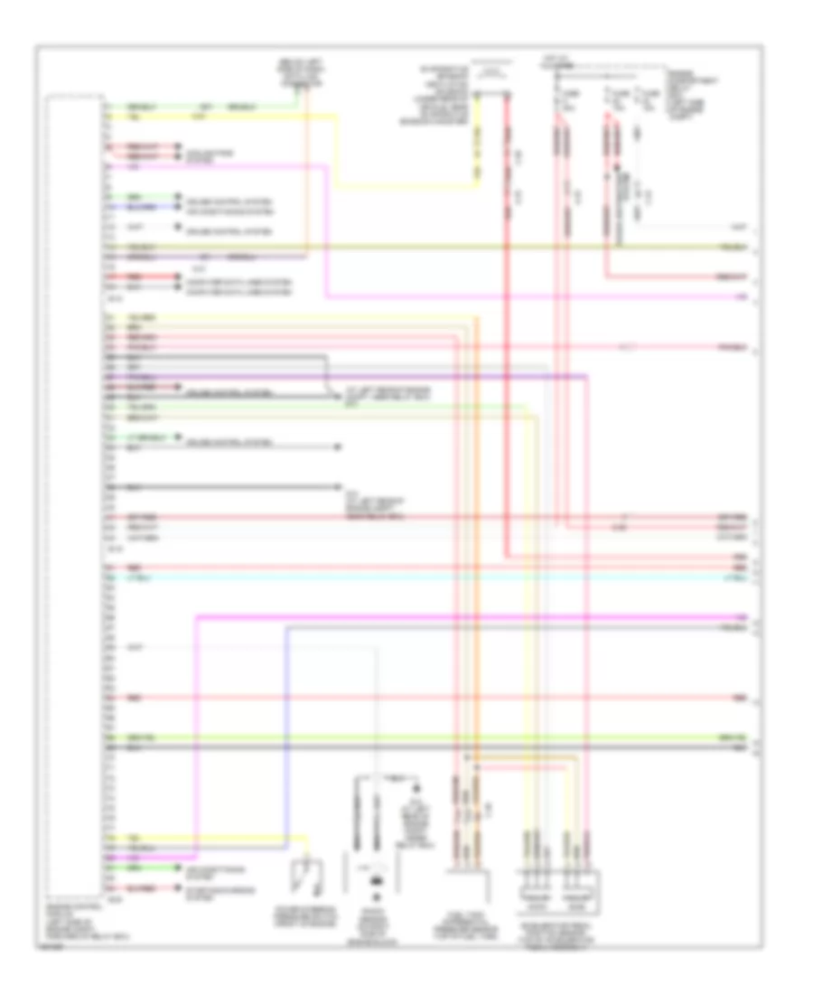 2.4L, Engine Performance Wiring Diagram, MT (1 of 4) for Mitsubishi Eclipse GT 2011