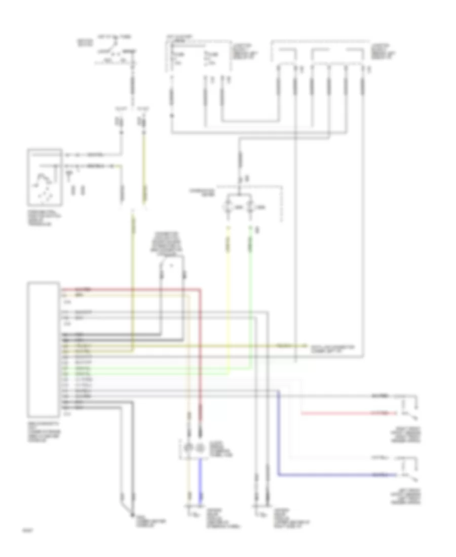 Supplemental Restraint Wiring Diagram for Mitsubishi Galant LS 1994