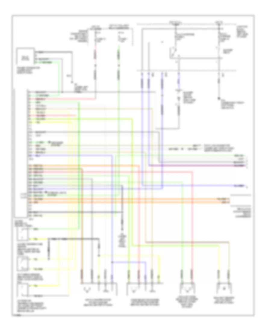 Automatic A C Wiring Diagram 1 of 2 for Mitsubishi Diamante VR X 2003