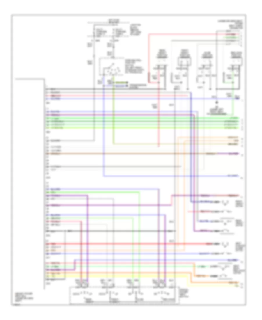 Memory Systems Wiring Diagram 1 of 2 for Mitsubishi Diamante VR X 2003