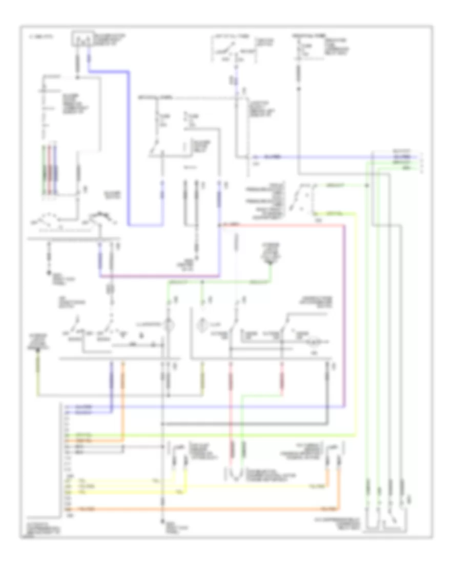 A C Wiring Diagram 1 of 2 for Mitsubishi Galant S 1994