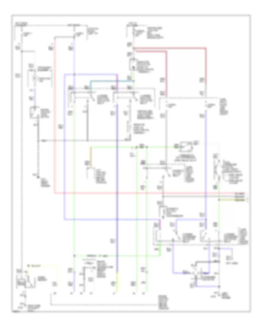 3.0L DOHC, Air Conditioning Wiring Diagrams (1 of 2) for Mitsubishi 3000GT 1997