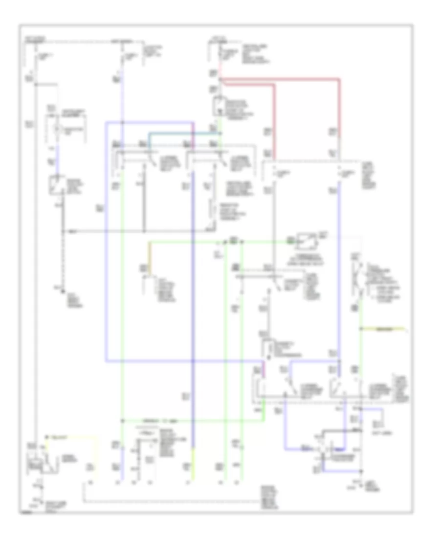 3.0L SOHC, Air Conditioning Wiring Diagrams (1 of 2) for Mitsubishi 3000GT 1997