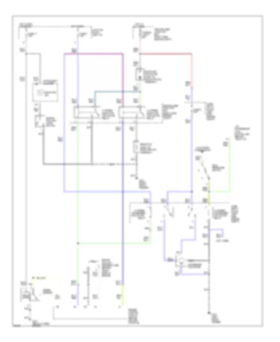 Cooling Fan Wiring Diagram for Mitsubishi 3000GT 1997