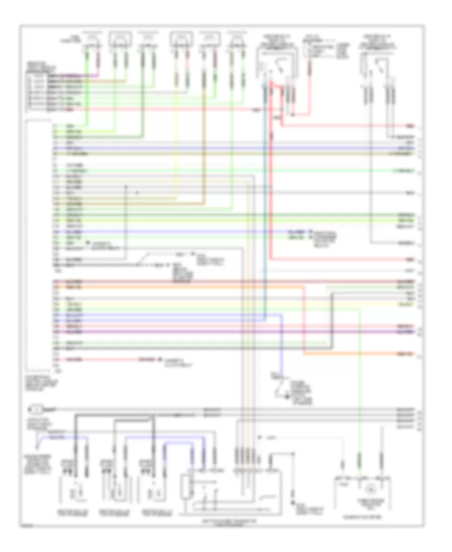 3.0L DOHC Turbo, Engine Performance Wiring Diagrams (1 of 3) for Mitsubishi 3000GT 1997