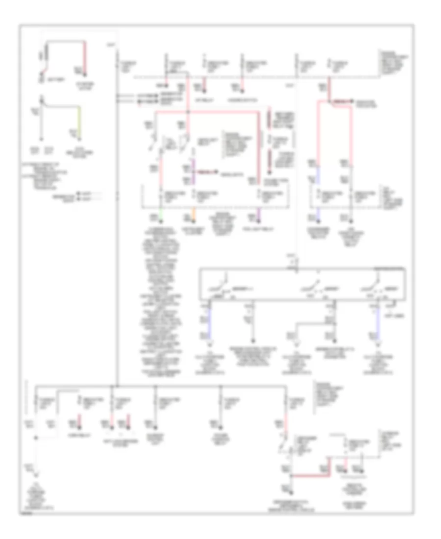 Power Distribution Wiring Diagram 1 of 2 for Mitsubishi 3000GT 1997 3000
