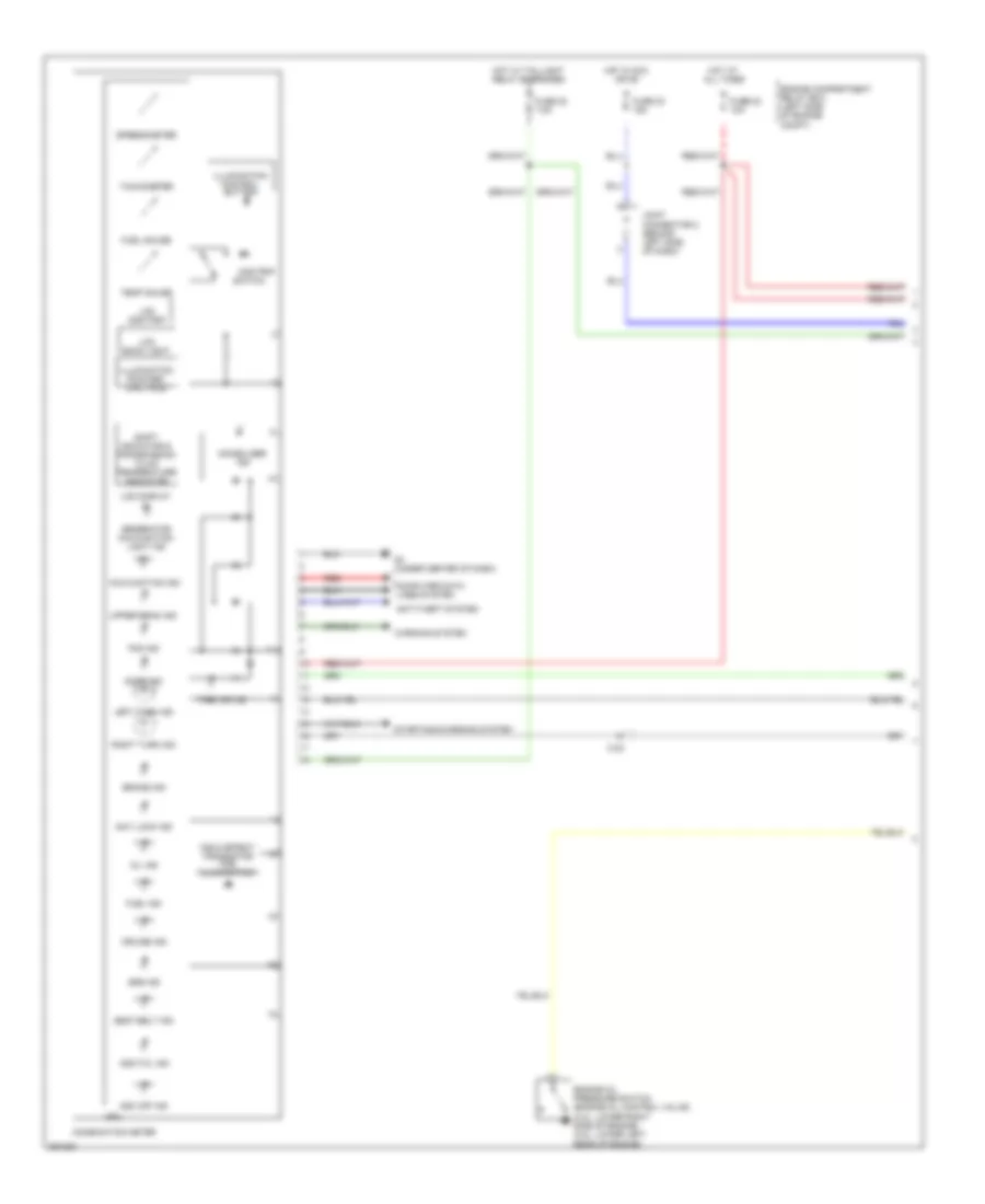 Instrument Cluster Wiring Diagram 1 of 2 for Mitsubishi Eclipse Spyder GT 2011