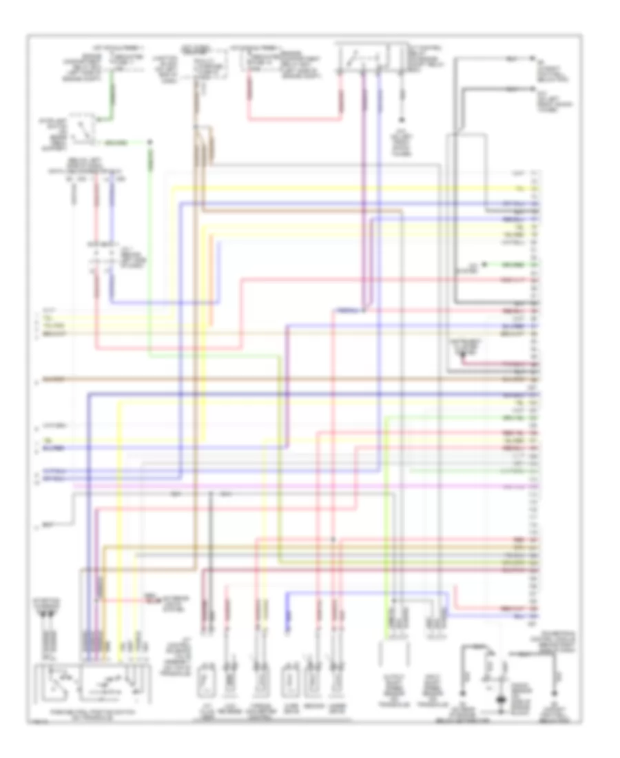 2.4L, Engine Performance Wiring Diagram, without Sportronic (3 of 3) for Mitsubishi Eclipse GS 2003