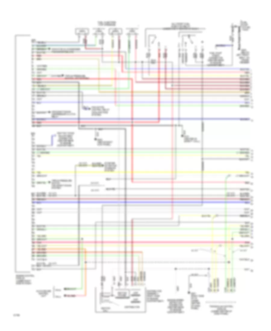 1.8L, Engine Performance Wiring Diagrams (1 of 2) for Mitsubishi Mirage ES 1994