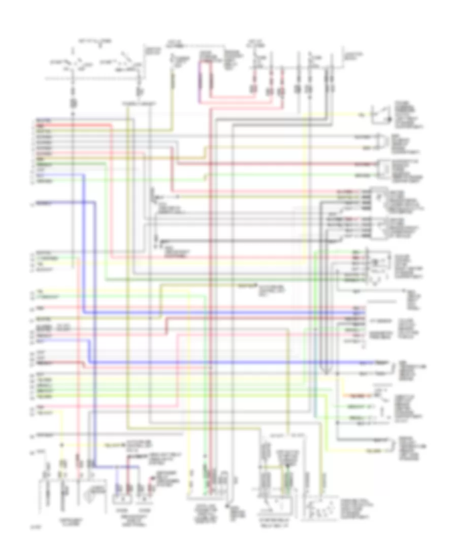 1.8L, Engine Performance Wiring Diagrams (2 of 2) for Mitsubishi Mirage ES 1994