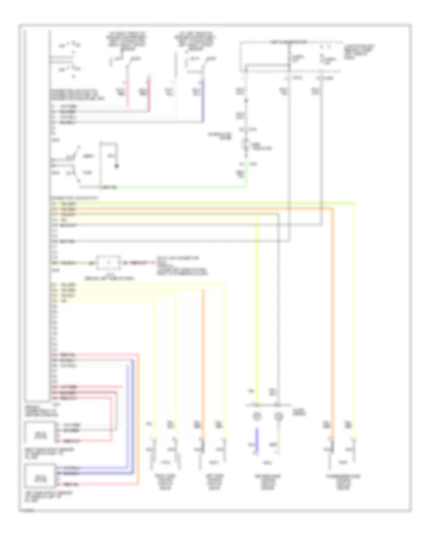 Supplemental Restraint Wiring Diagram for Mitsubishi Montero XLS 2001