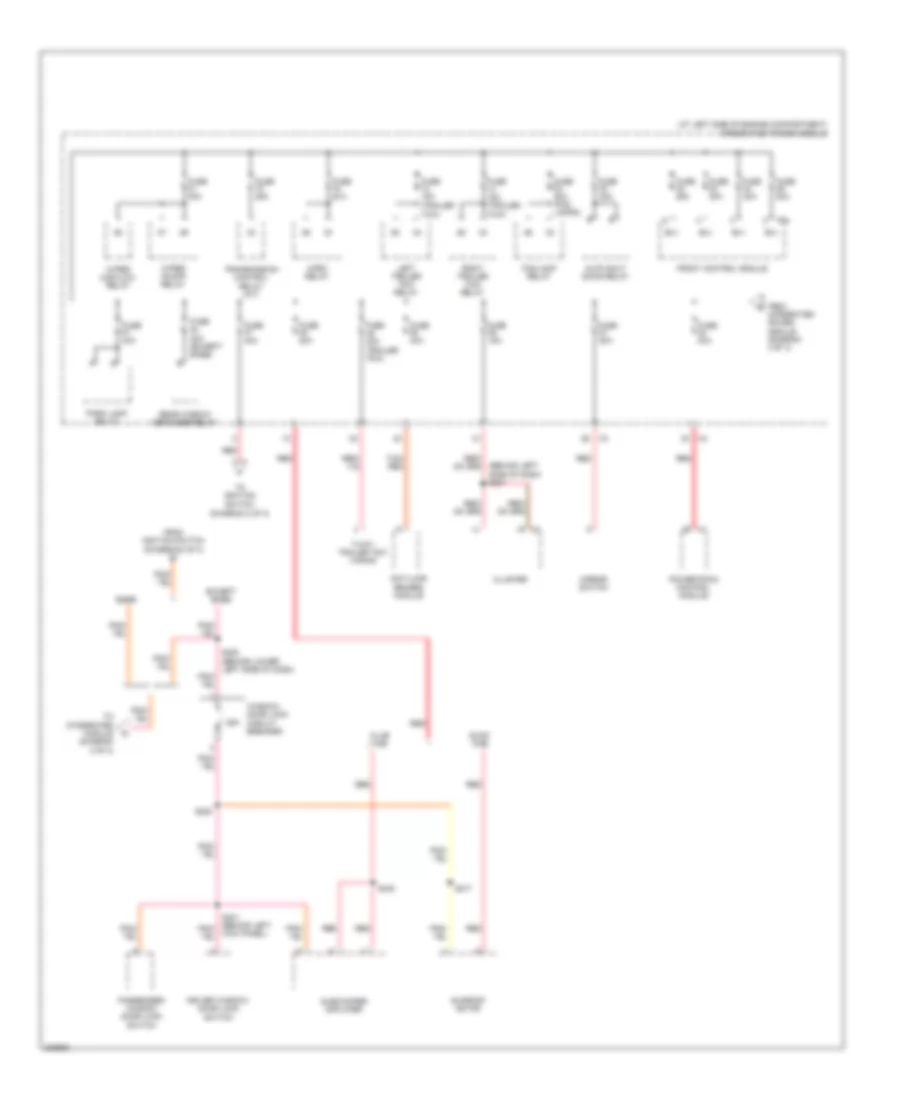Power Distribution Wiring Diagram 3 of 3 for Mitsubishi Raider DuroCross 2006