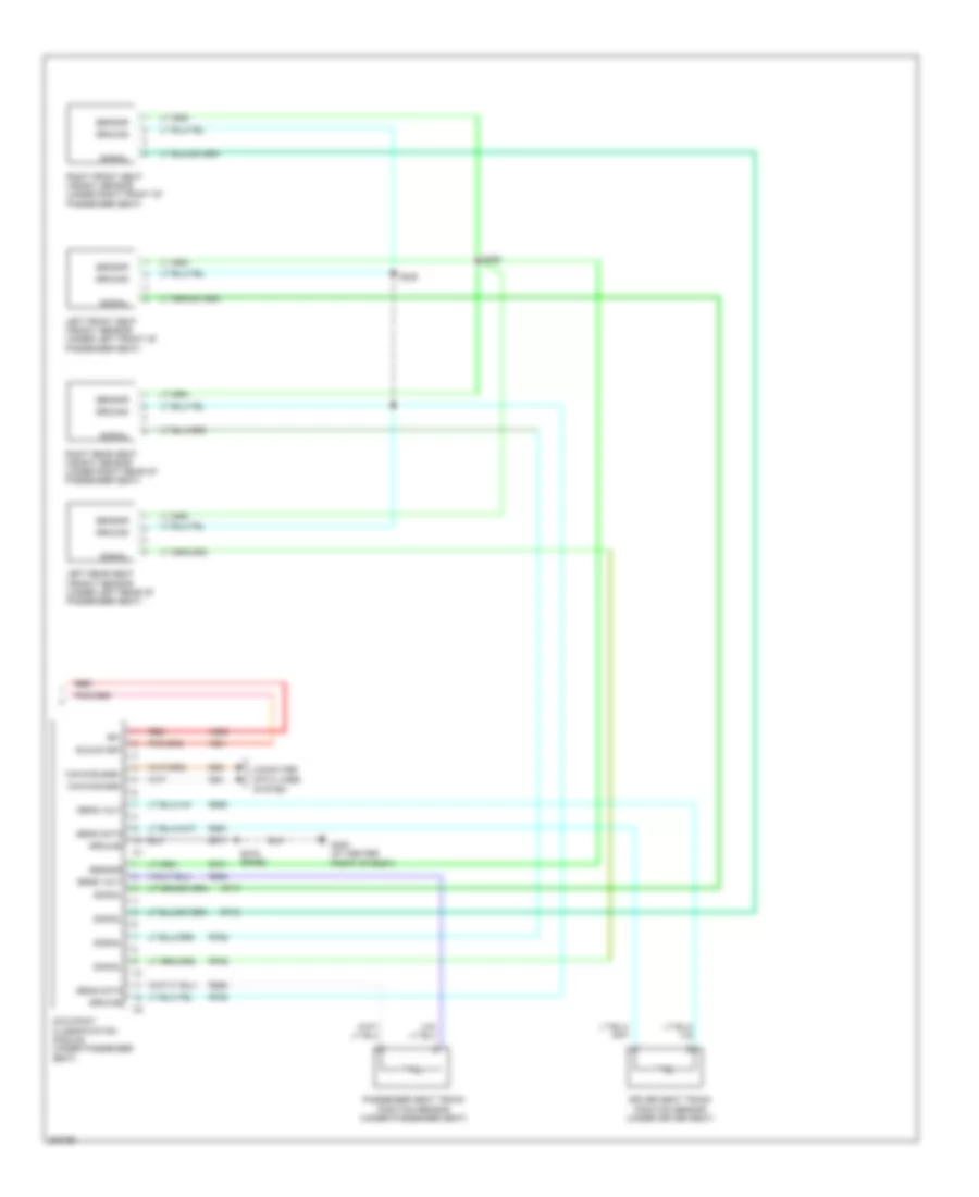 Supplemental Restraints Wiring Diagram (2 of 2) for Mitsubishi Raider DuroCross 2006